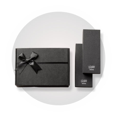 Leupp watch and bracelet pack minimalist leather watch for men and women