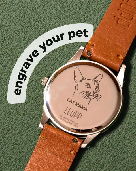 Add an engraving of your pet on your watch.