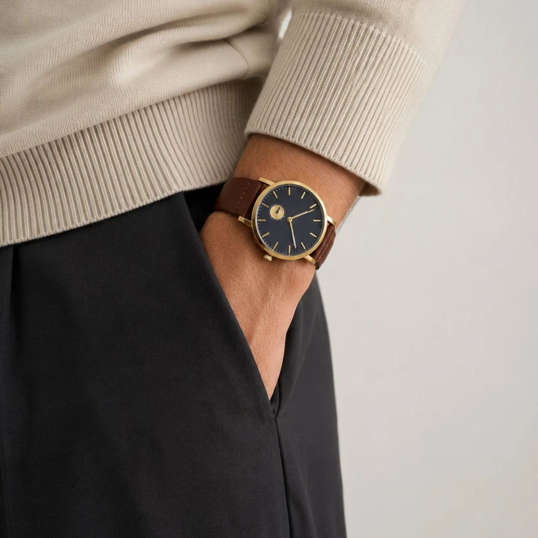 Kaoru Navy/Tan