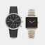 CarbonSteel Couple Watch